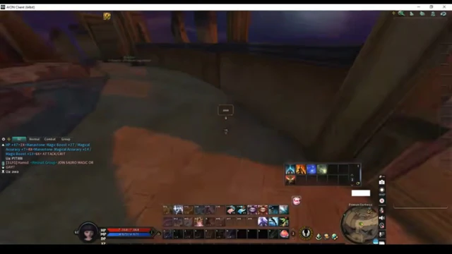 Gathering node ESP and Kinah farming — Aion 2 cheat gameplay screenshot